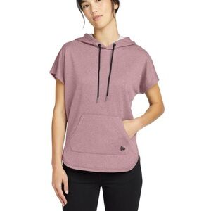 NWOT New Era Dusty Mauve Performance Short Sleeve Hoodie